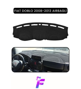 FIAT DOBLO AIRBAGLİ (2008-2013) Uyumlu Torpido Örtüsü Kolay Montaj Tam Koruma Tam Uyum E36