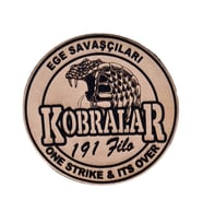 191 FİLO EGE SAVAŞÇILARI  Deri PEÇ - Arma - Askeri Patch (Krem)