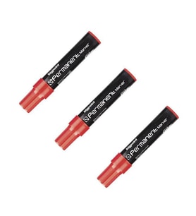 Bigpoint Permanent Markör Jumbo Kesik Uç Kırmızı 3lü BP914 25