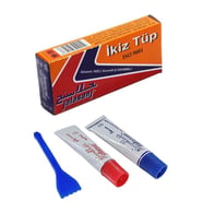 İran Yapıştırıcısı 18 gr İkiz Tüp 1 Adet Metal Yapıştırıcı Çift Karışımlı Demir Çelik Yapıştırıcısı Kuvvetli ve Dayanıklı İkiz Epoksi Yapıştırıcısı