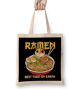 Ramen And Cats Bez Çanta Uzun Saplı