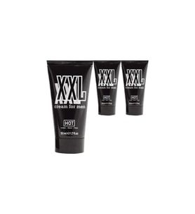 Hot XXL Cream 50 ml 3 Adet Penis Boyu Uzatma Penis Kalınlaştırma Kremi
