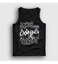 Presmono Unisex Siyah Band Müzik Minor Threat Atlet 536260tt