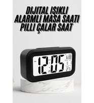 Dijital Masa Saati Termometre Takvim Led Ekran Pilli Ev Ofis Masası