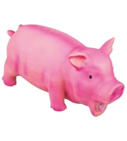 Domuz Figürlü Köpek Oyuncağı Pembe 23 Cm
