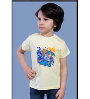 Toontoy Erkek Çocuk Born To Skate Baskılı Tişört (Açık Sarı)