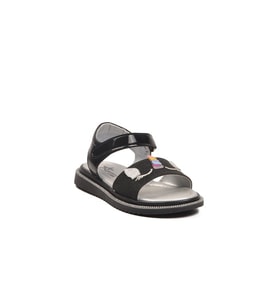 Ayakmod 25T105 P Siyah Simli Kız Ortopedik Çocuk Sandalet