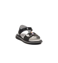 Ayakmod 25T105 P Siyah Simli Kız Ortopedik Çocuk Sandalet