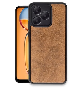 Newface Realme Note 50 4G Kılıf Aras Deri Kapak - Taba