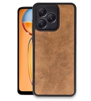Newface Realme Note 50 4G Kılıf Aras Deri Kapak - Taba