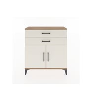 Arges Şifonyer Tek Raflı 2 Çekmeceli 2 Kapaklı 88x30x96 Çam-Aytaşı