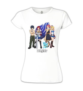 Fairy Tail 2 Beyaz Bayan Tshirt