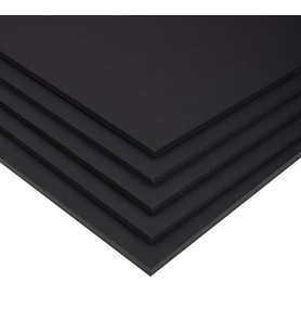 3 mm 50x70 cm Fotoblok (Straforlu Maket Kartonu) Siyah 5 Adet 