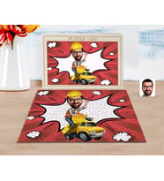 BK Gift Kişiye Özel Erkek Yol Mühendisi Karikatürlü 1000 Parça Profesyonel Puzzle-1