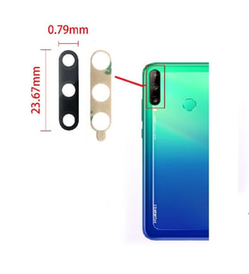 Tkgz Huawei Uyumlu P40 Lite E Arka Kamera Camı Lens Yapışkanlı