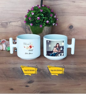 Anneye Hediye Kupa Bardak T Fotoğraflı Anneler Günü Hediyesi