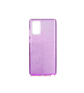 Samsung Galaxy Note 20 Uyumlu Kılıf Zore Shining Silikon (Mor)