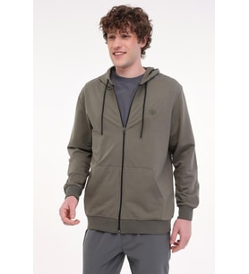 Lumberjack MB SN72 FZ HOD 5FX 101939603 Erkek Eşofman Üstü A.Haki S-XXL