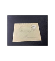 1895 yılı Alman İmparatorluğundan Zarf 20 Pfennig Königreich Württemberg Pullu varış Damgalı