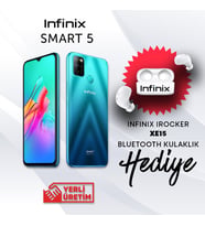 INFINIX SMART 5   64GB - 3GB   Infinix Garantili   Yeşil   Yerli Üretim   Bluetooth Kulaklık HEDİYELİ (Siyah)