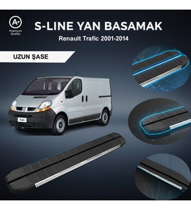 Renault Trafic  Uzun S-Line Premium Krom Yan Basamak 2001-2014