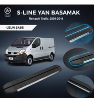 Renault Trafic  Uzun S-Line Premium Krom Yan Basamak 2001-2014