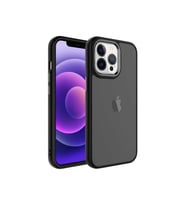Apple iPhone 13 Pro Uyumlu Kılıf Buzlu Sert PC Zore May Kapak (Siyah)