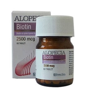 Alopecia Biotin 2500 mcg 60 Tablet
