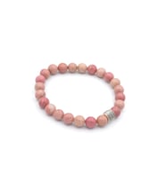 HAKİKİ DOĞAL PEMBE JASPER TAŞI BİLEKLİK 1.KALİTE DOĞAL TAŞ 011