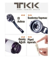 VAGONLİFE T1020 TKK PİPETLİ SÜZGEÇLİ TRİTAN MATARA MOR 1000ml