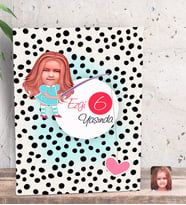 BK Gift Kişiye Özel Kız Çocuk Yaş Karikatürlü Dekoratif Mini Kanvas Tablo 15x20cm-13