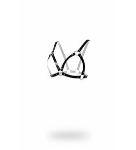 Mulvxbrf Brf02 Siyah Göğüs Harness Suni Deri O-Halkalı Bralet - Brf190 (Mulvix)