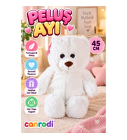 Puffy Salaş Ayı Peluş Oyuncak 45 cm Beyaz