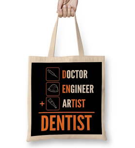 Doctor Engineer Artist Dentist 036 Bez Çanta Uzun Saplı