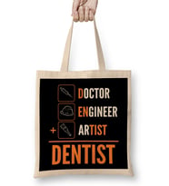 Doctor Engineer Artist Dentist 036 Bez Çanta Uzun Saplı