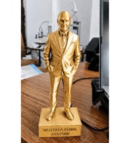 Yeni İş ve Ofis Tebriği İçin 15 cm Mustafa Kemal Atatürk Heykeli Dekoratif Hediyelik