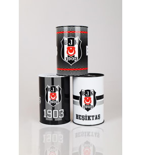 x Dekomus Lisanslı Beşiktaş Büyük Boy Metal Kumbara Tek Adet