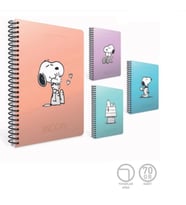 GIPTA SNOOPY 17X24 SPİRALLİ PP KAPAK 80YP. KARELİ DEFTER