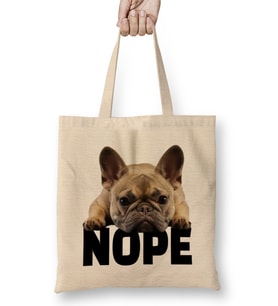 French Bulldog Nope Bez Çanta Uzun Saplı