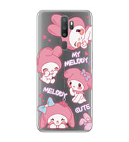 Oppo A5 2020 / A9 2020 Uyumlu Melody Kuromi Desenli Şeffaf Telefon Kılıfı