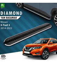 S-Dizayn Nissan X-Trail T32 Diamond Krom Yan Basamak 183 Cm 2014-2022