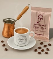 BK Gift Kişiye Özel İsimli Türk Kahvesi Fincanı & Bakır Cezve & Türk Kahvesi Seti-1, Arkadaş Hediye, Sevgiliye Hediye
