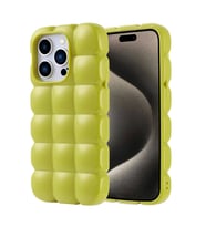 Apple iPhone 15 Pro Kılıf Parlak Esnek Silikon Zore Dom Dom Kapak