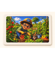 Bahçıvan Huzi - 24 Parça Ahşap Puzzle