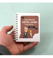 Edison Esprili Mesajlı Not Defteri Hediyelik