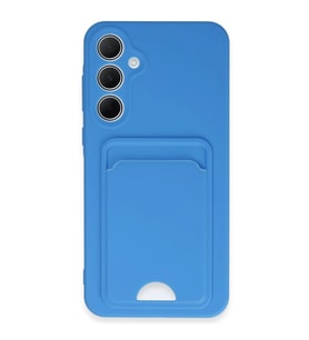Samsung Galaxy A35 5G Kılıf Kelvin Kartvizitli Silikon - Mavi