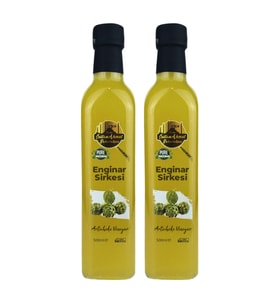 Tarihi SultanAhmet Baharatçısı Enginar Sirkesi %100 Katkısız Doğal 2x500 ml  Özel Üretim