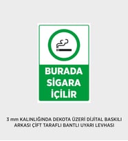 SİGARA İÇİLİR 25X37 CM