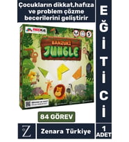 Eğitici Dikkat Hafıza Mantıksal Düşünme Problem Çözme Becerisi Geliştirici Eğlenceli BANZUKİ JUNGLE