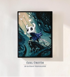 Hollow Knight The Knight 3D Tablo 15×20 cm